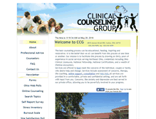 Tablet Screenshot of clinicalcounselinggroup.com